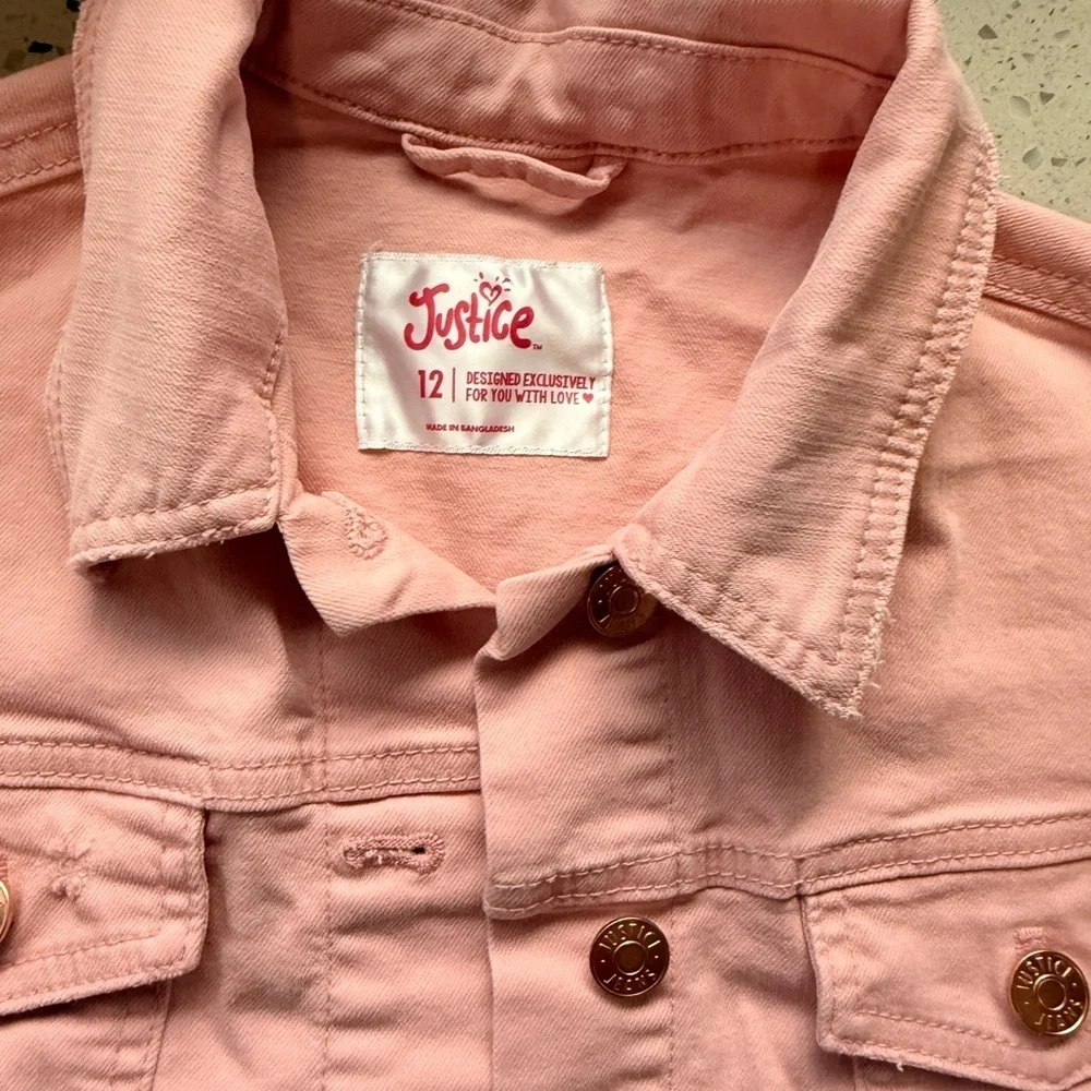 Justice Blush Pink Jacket